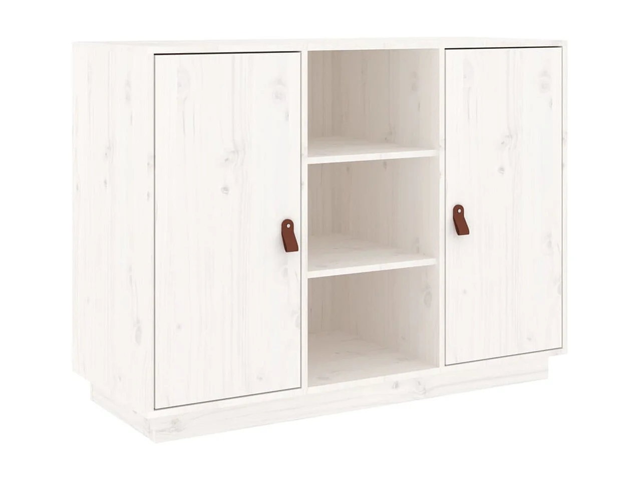 Aparador madera maciza de pino blanco 100x40x75 cm