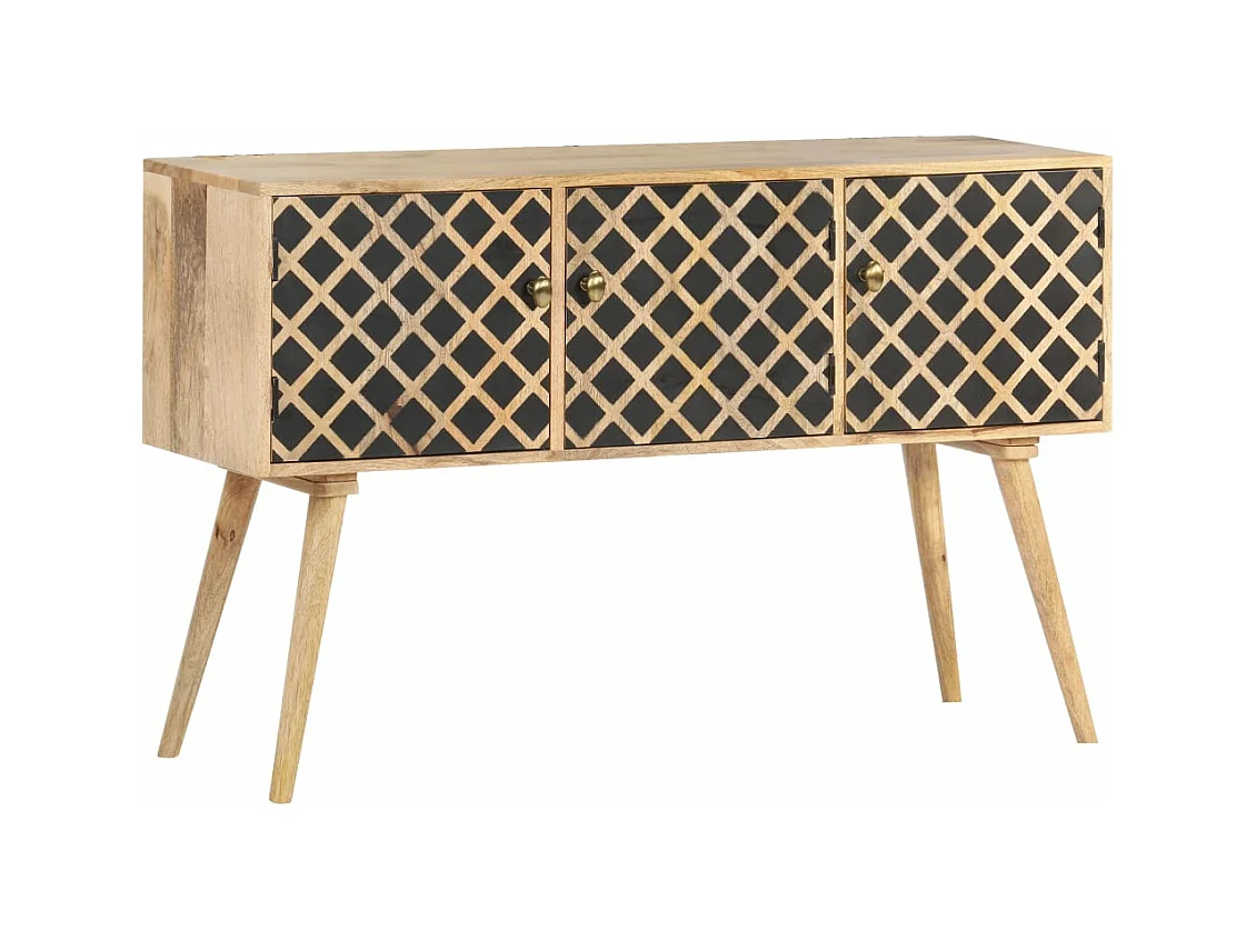 Buffet 118x35x75 cm Bois de manguier massif