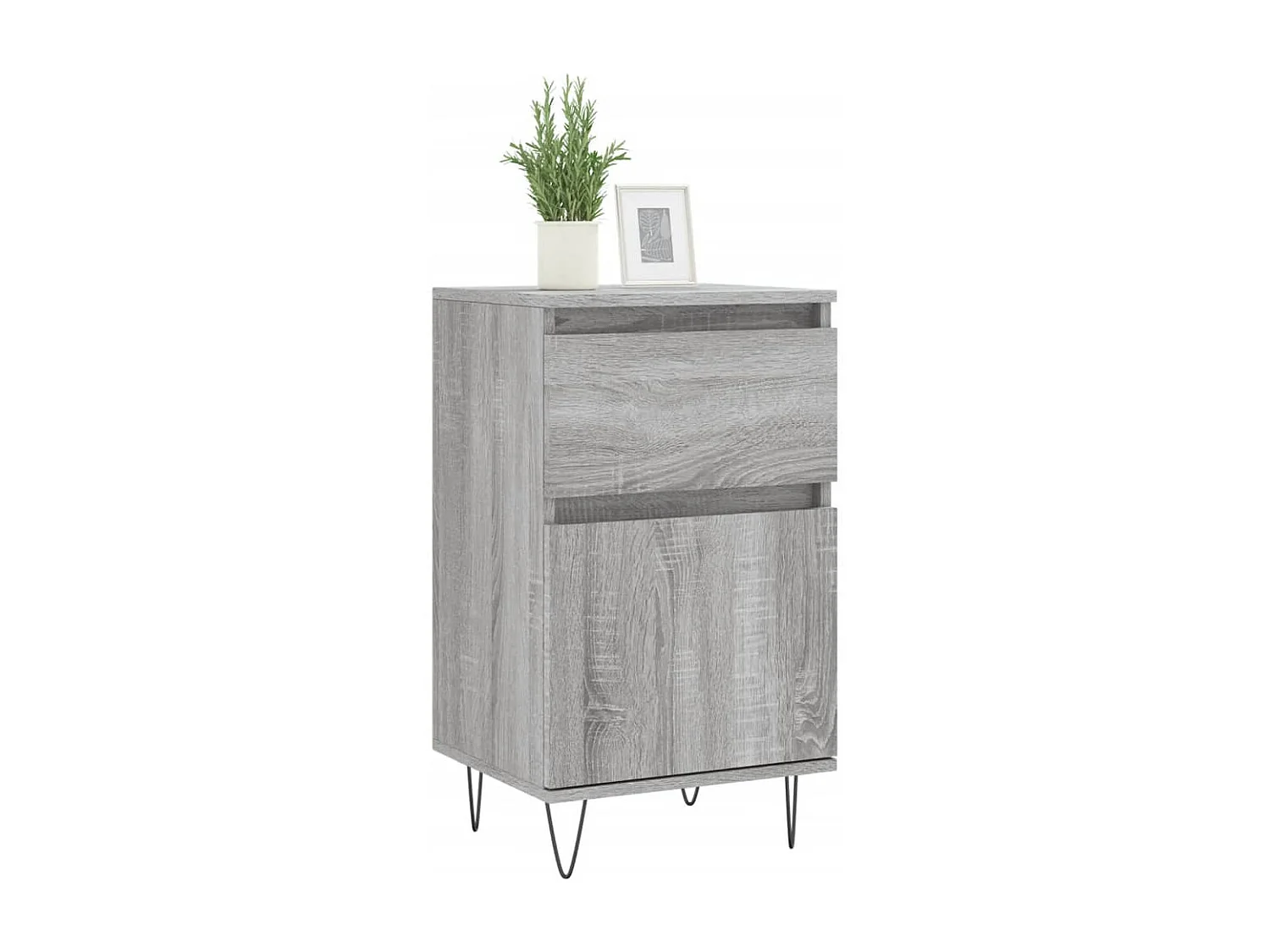 Buffet sonoma gris 40x35x70 cm bois d'ingénierie