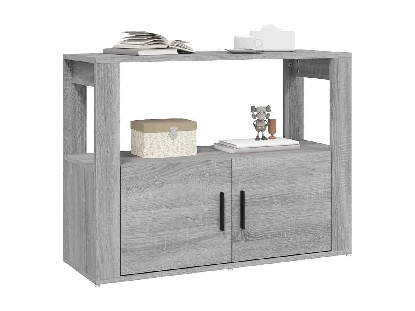 Buffet Sonoma gris 80x30x60 cm Bois d'ingénierie