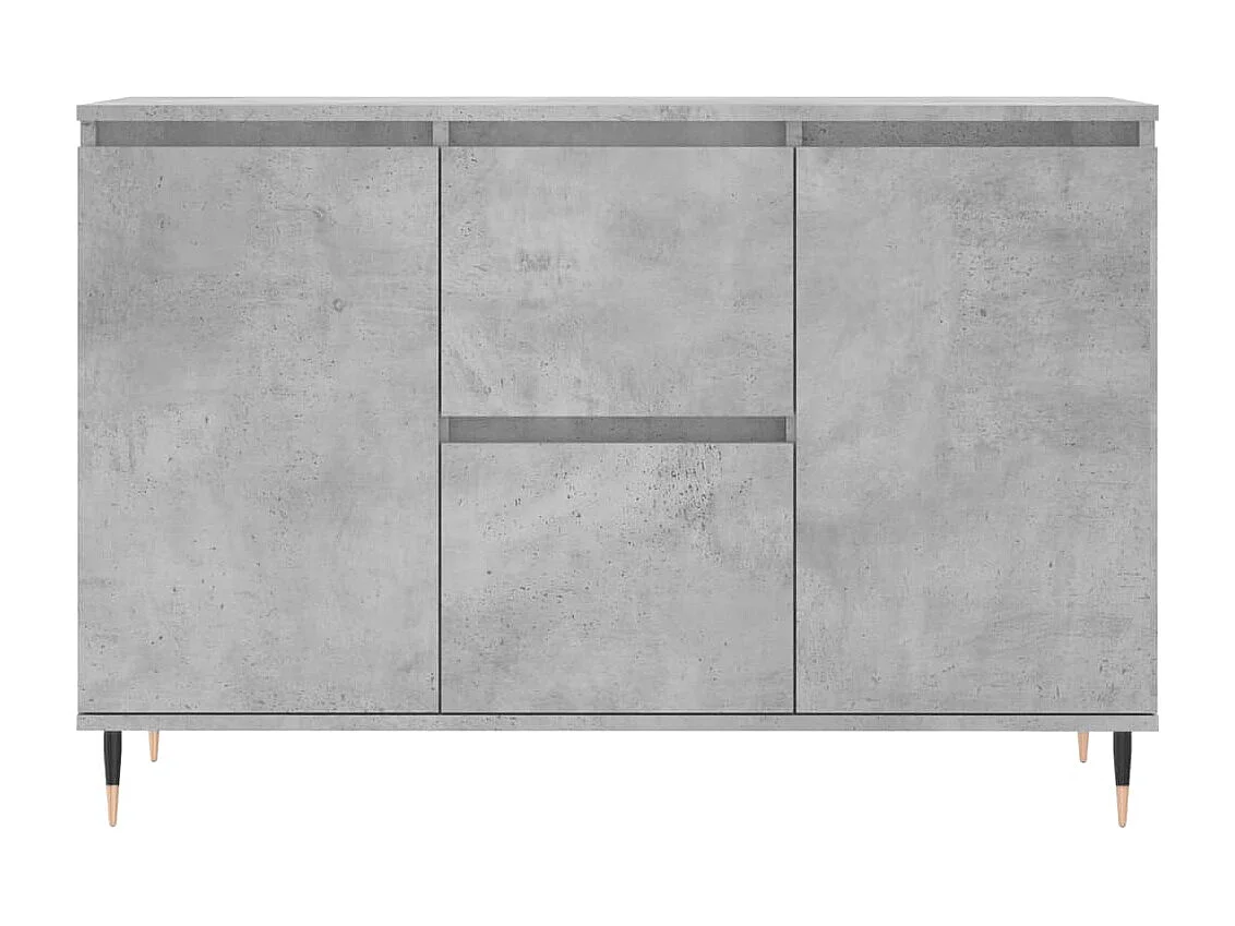 Buffet gris béton 104x35x70 cm bois d'ingénierie