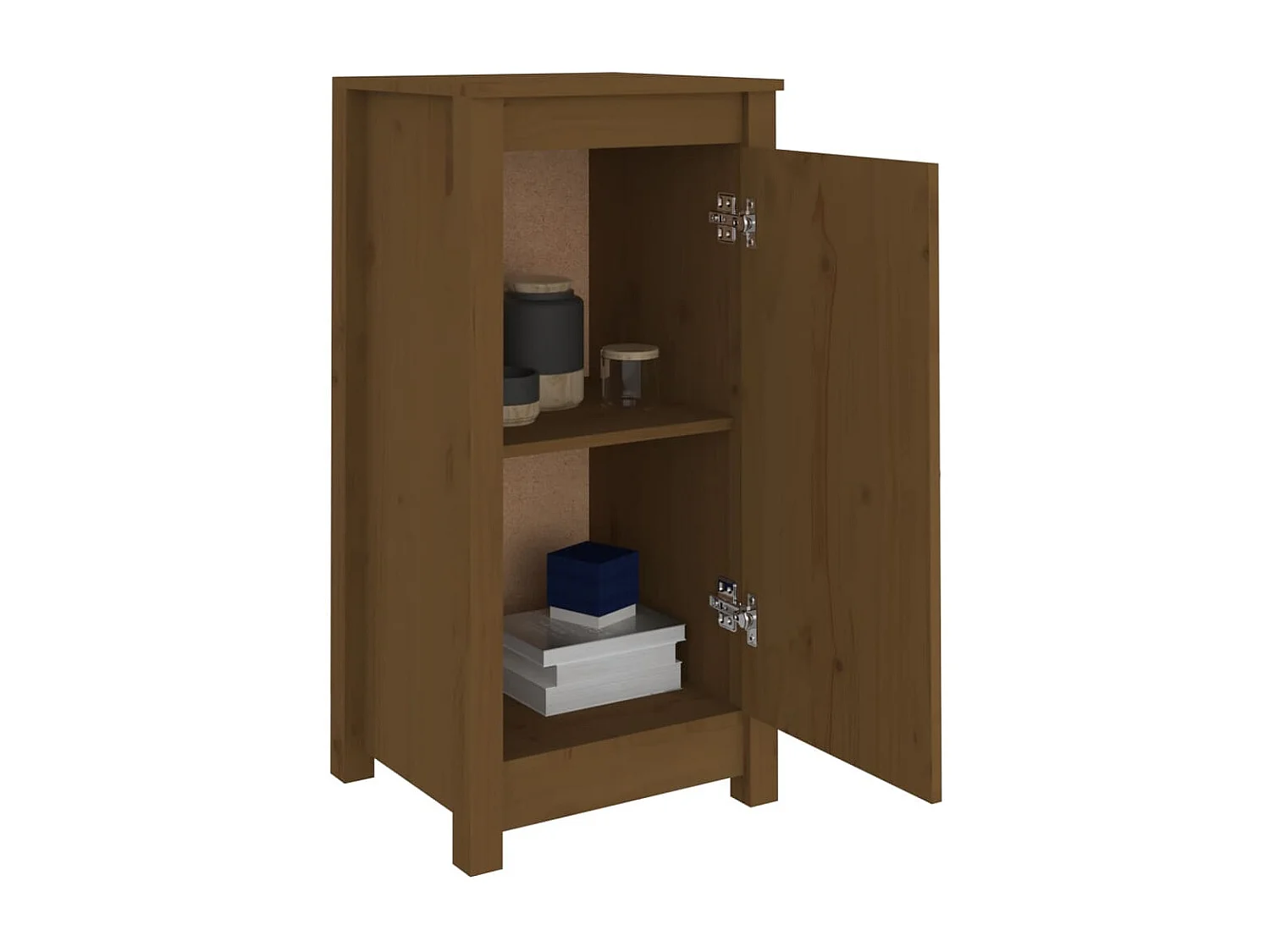 Buffets 2 pièces Marron miel 40x35x80 cm Bois massif de pin