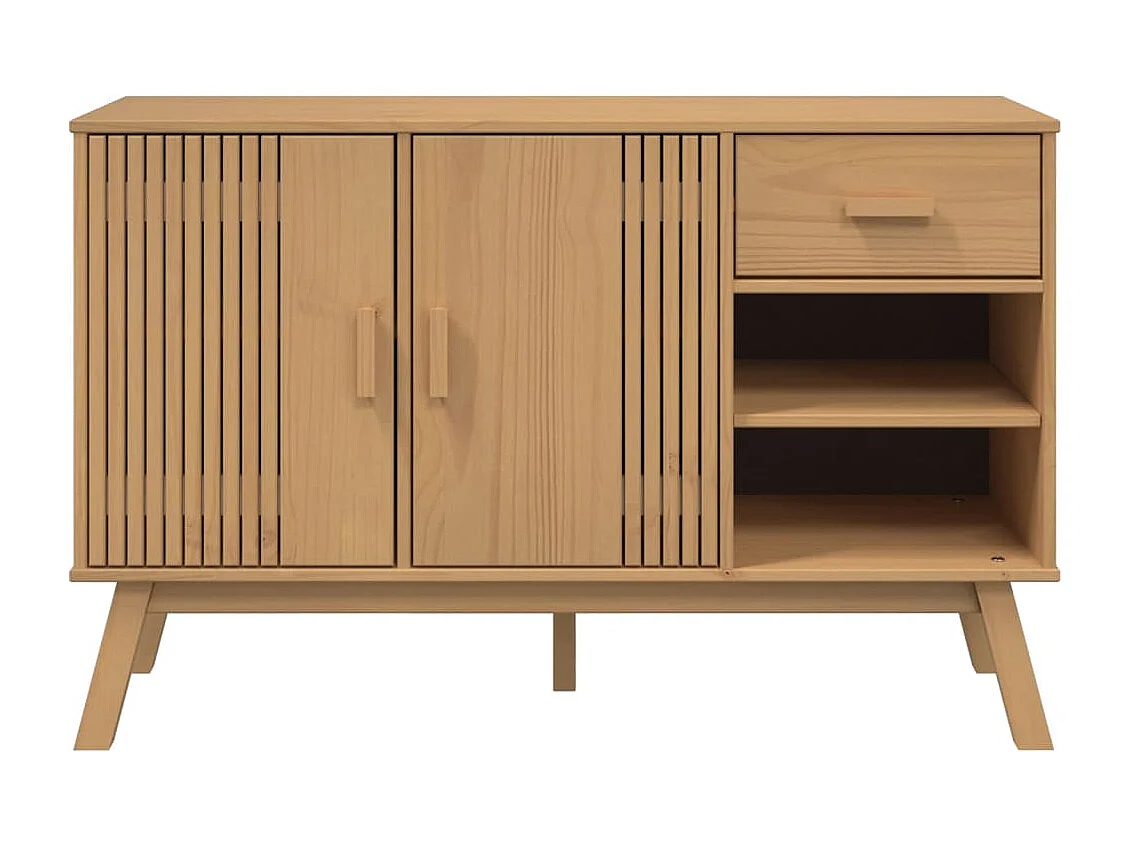 Buffet OLDEN marron 114x43x73,5 cm bois massif de pin