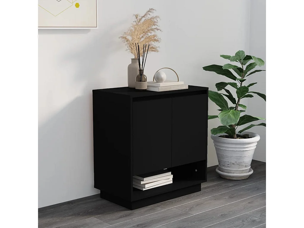Aparador 70x41x75 cm aglomerado preto