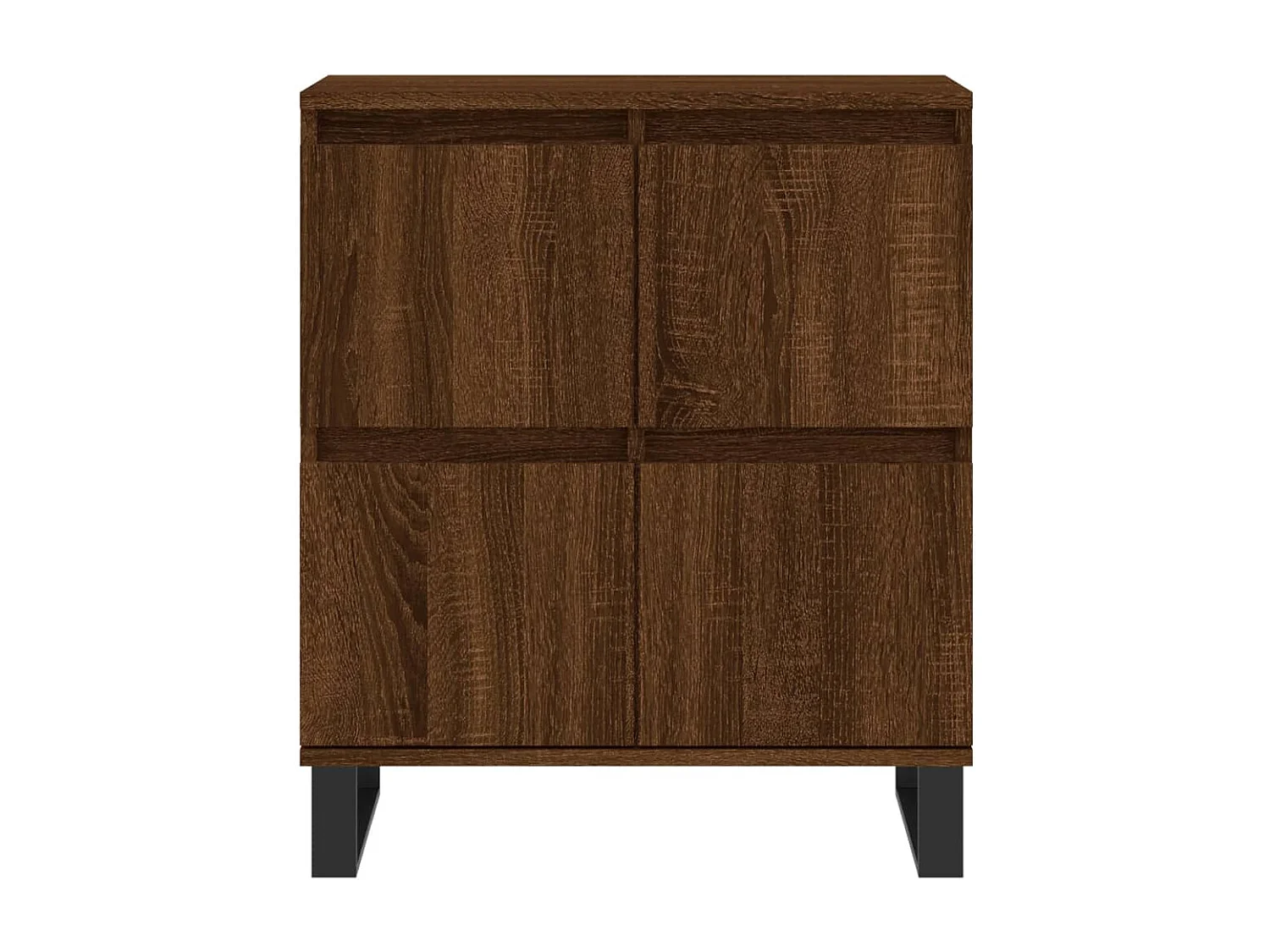 Dressoirs 2 stukkenbewerkt hout bruin eikenkleur