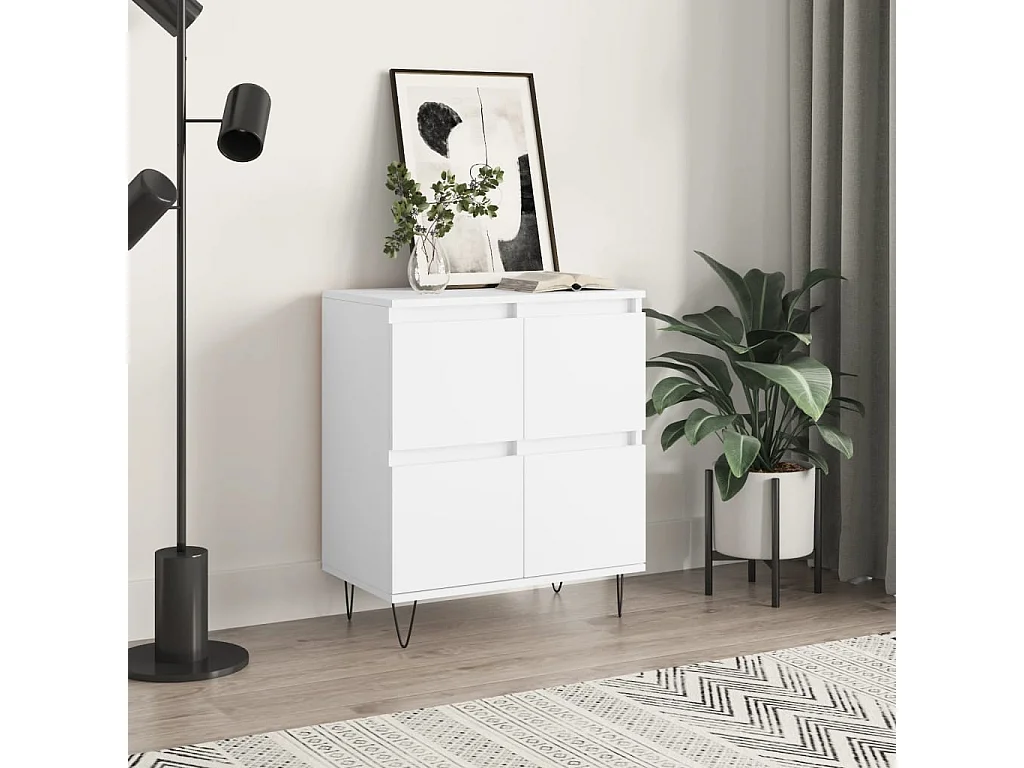 Buffet Blanc 60x35x70 cm Bois d'ingénierie