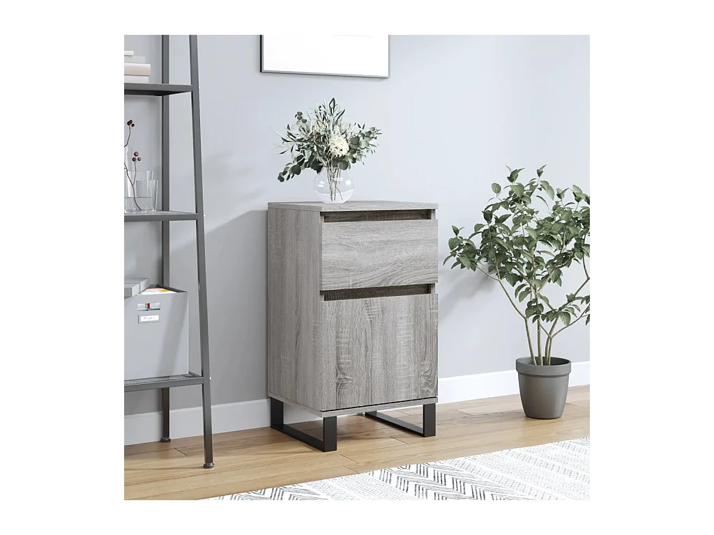 Buffet sonoma gris 40x35x70 cm bois d'ingénierie