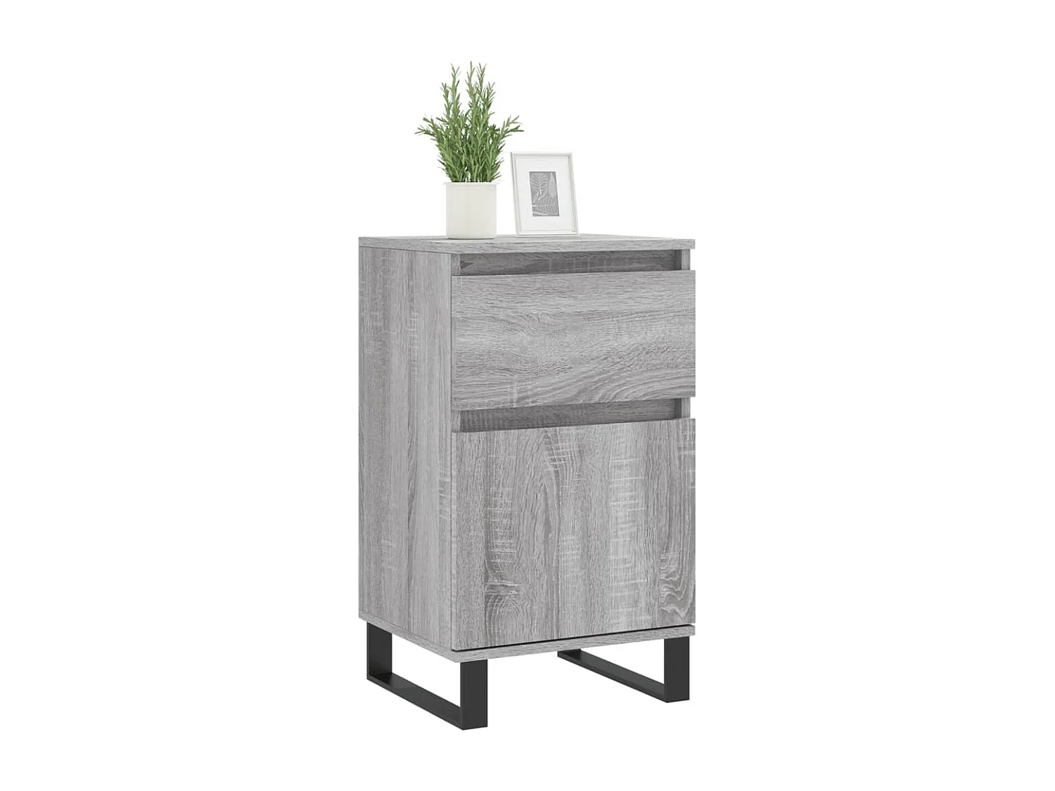 Buffet sonoma gris 40x35x70 cm bois d'ingénierie