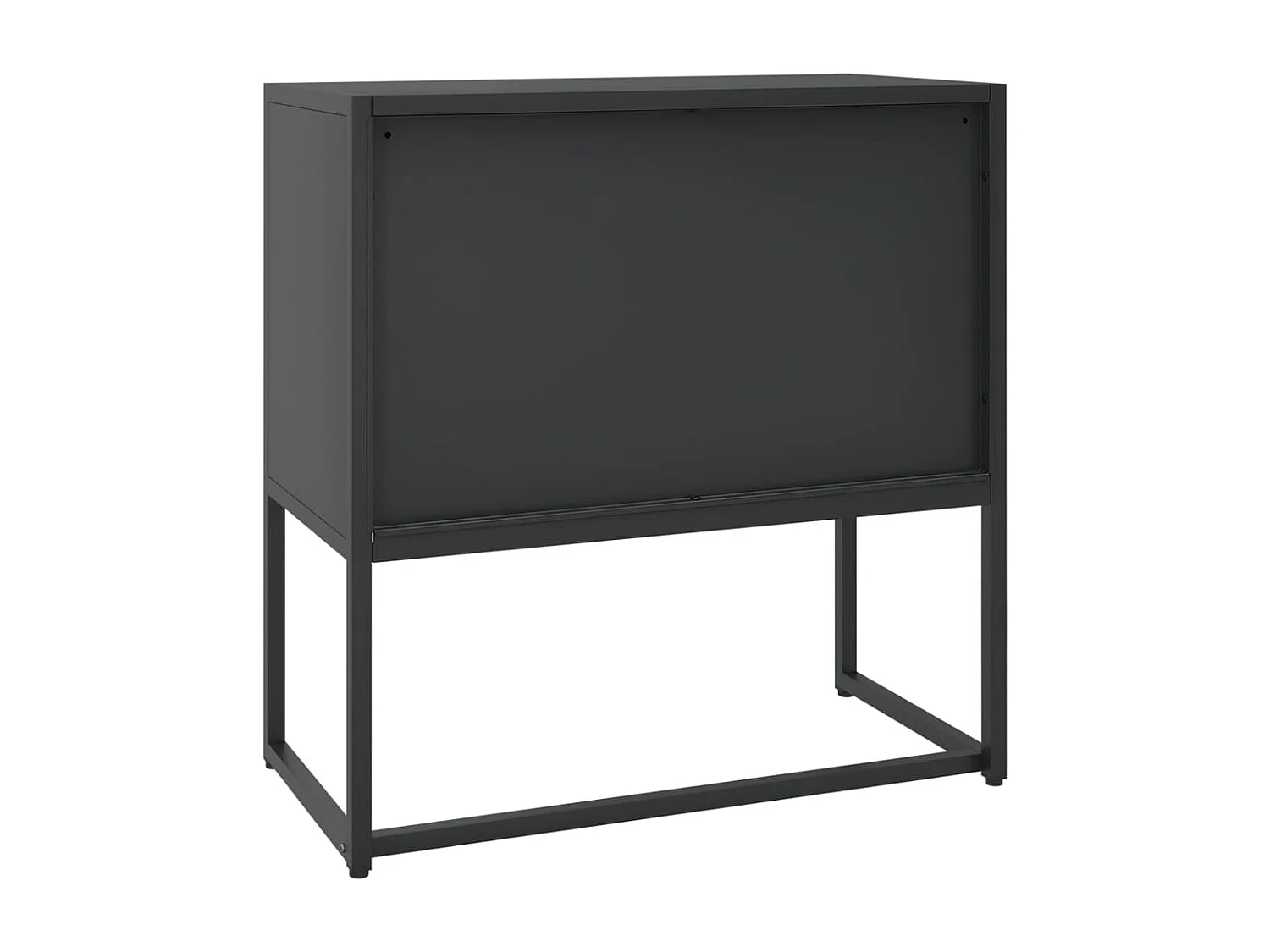 Aparador de acero negro 75x35x75 cm