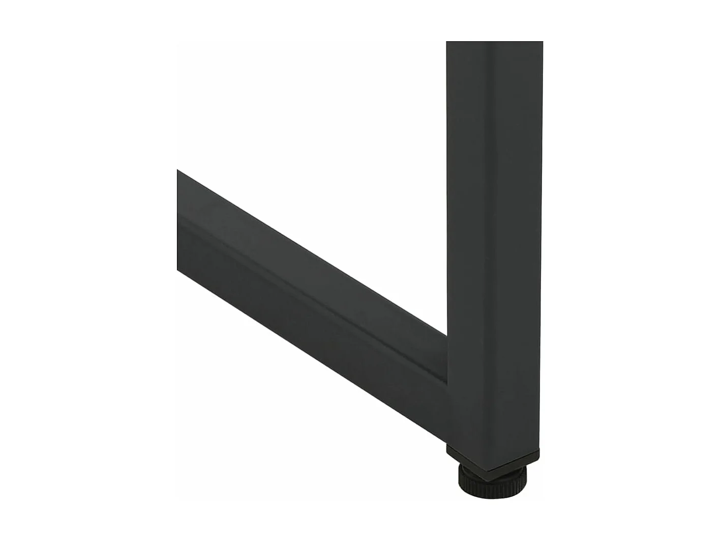 Aparador de acero negro 75x35x75 cm