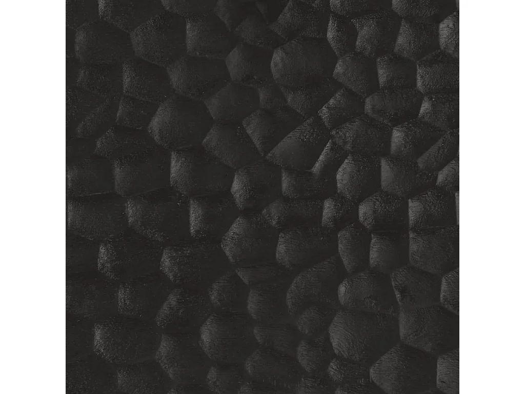 Armoires latérales 2pièces noir 60x33x75cm bois massif de manguier