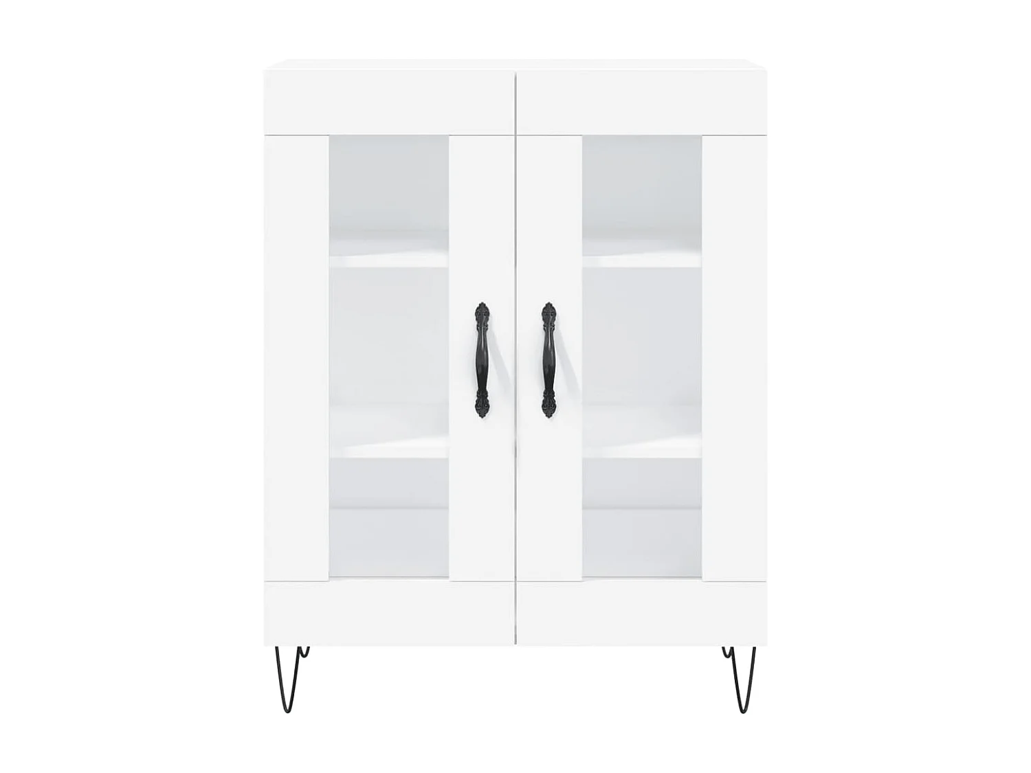 Buffet haut Blanc 69,5x34x180 cm Bois d'ingénierie