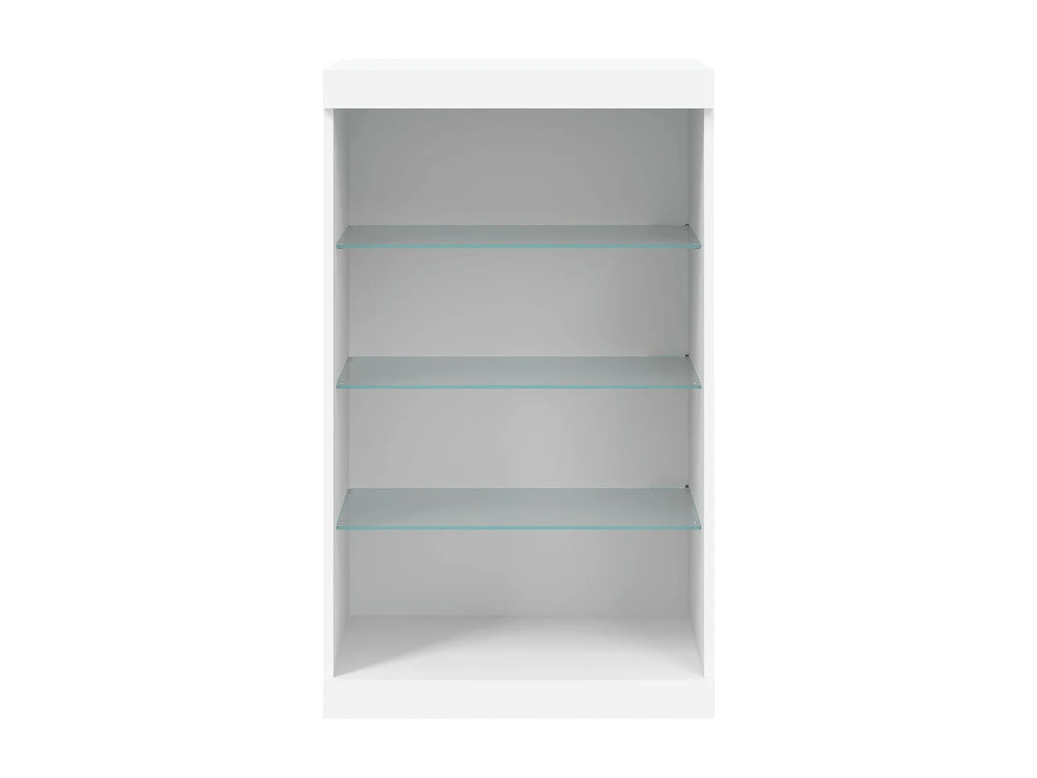 Buffet avec lumières LED blanc 60,5x37x100 cm