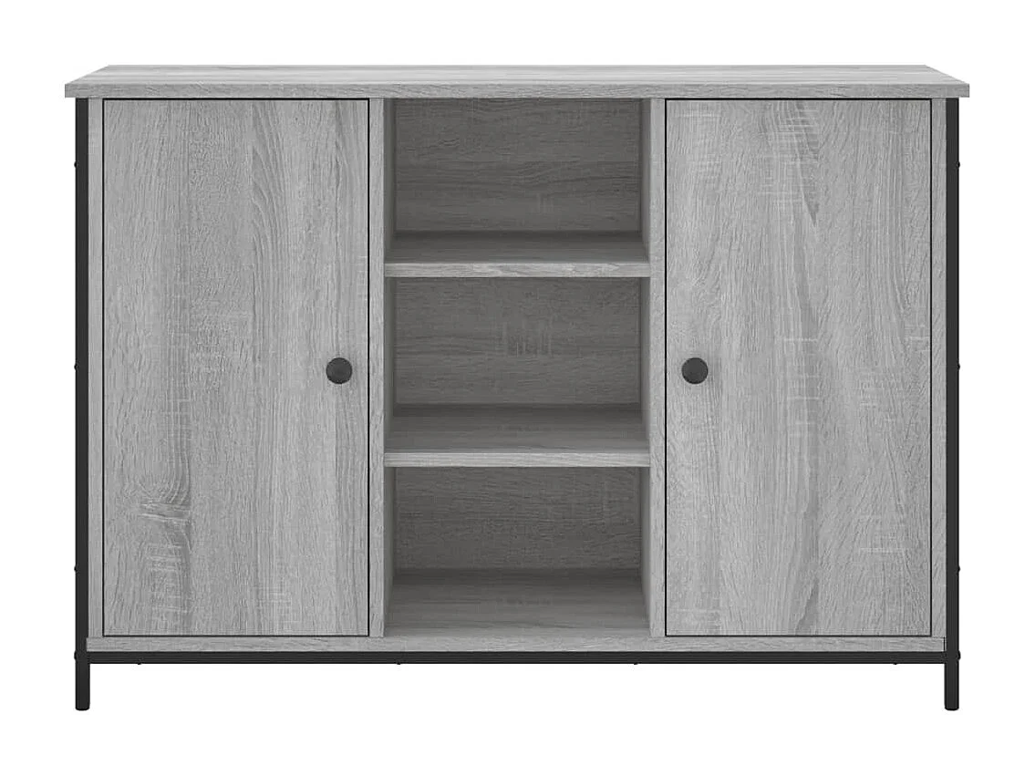 Buffet sonoma gris 100x35x70 cm bois d'ingénierie