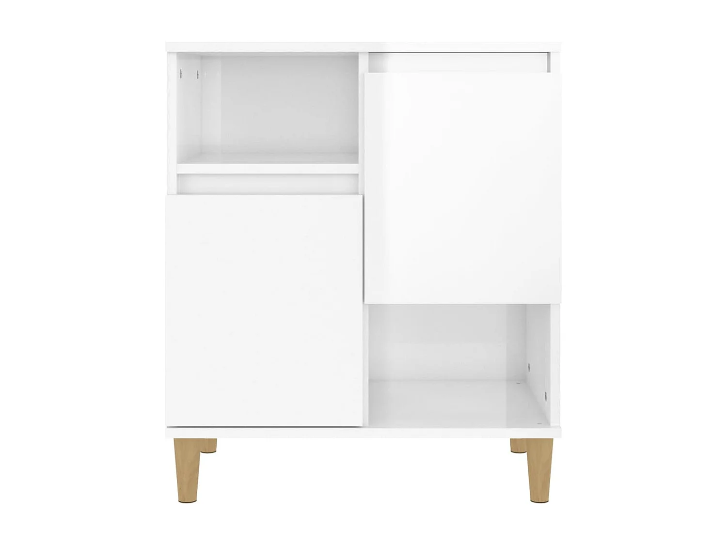 Aparador 60x35x70 cm derivados de madeira branco brilhante