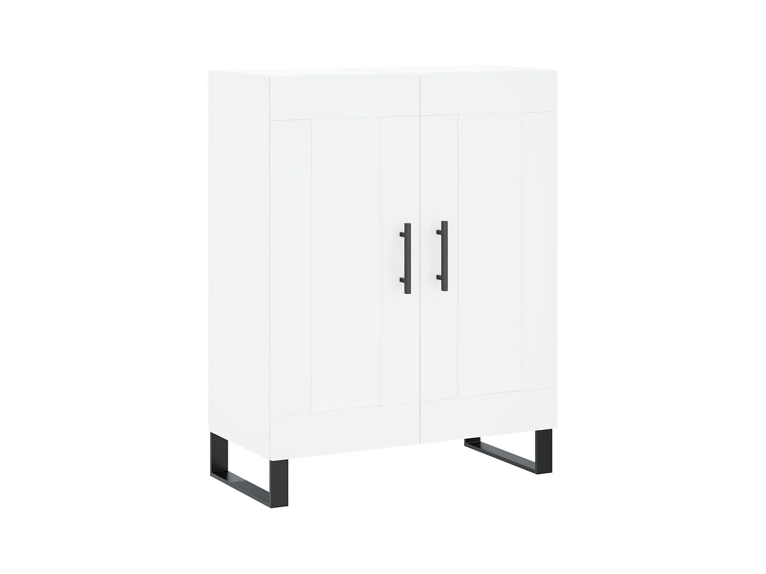 Buffet haut Blanc 69,5x34x180 cm Bois d'ingénierie