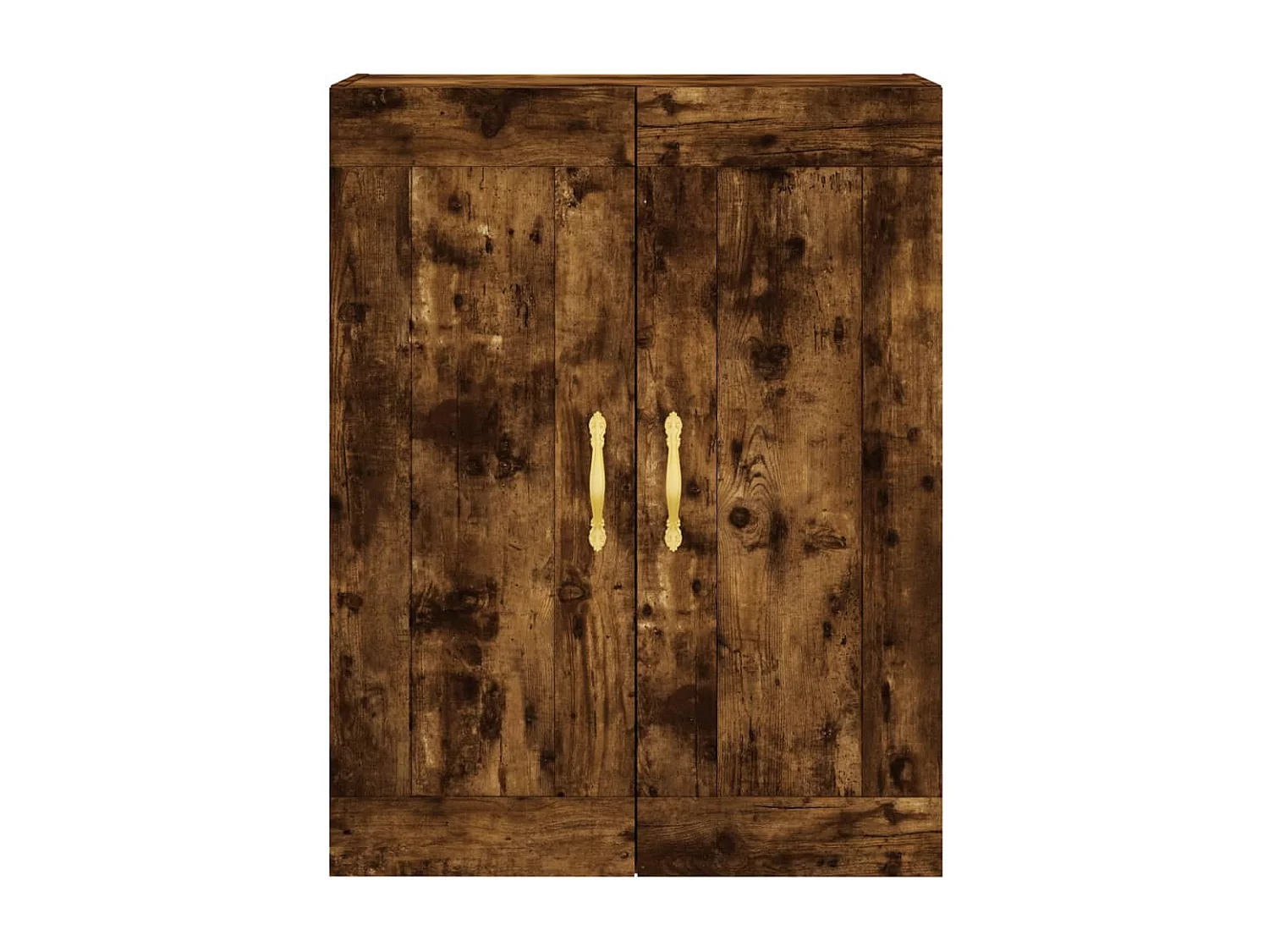 Buffet haut Chêne fumé 69,5x34x180 cm Bois d'ingénierie