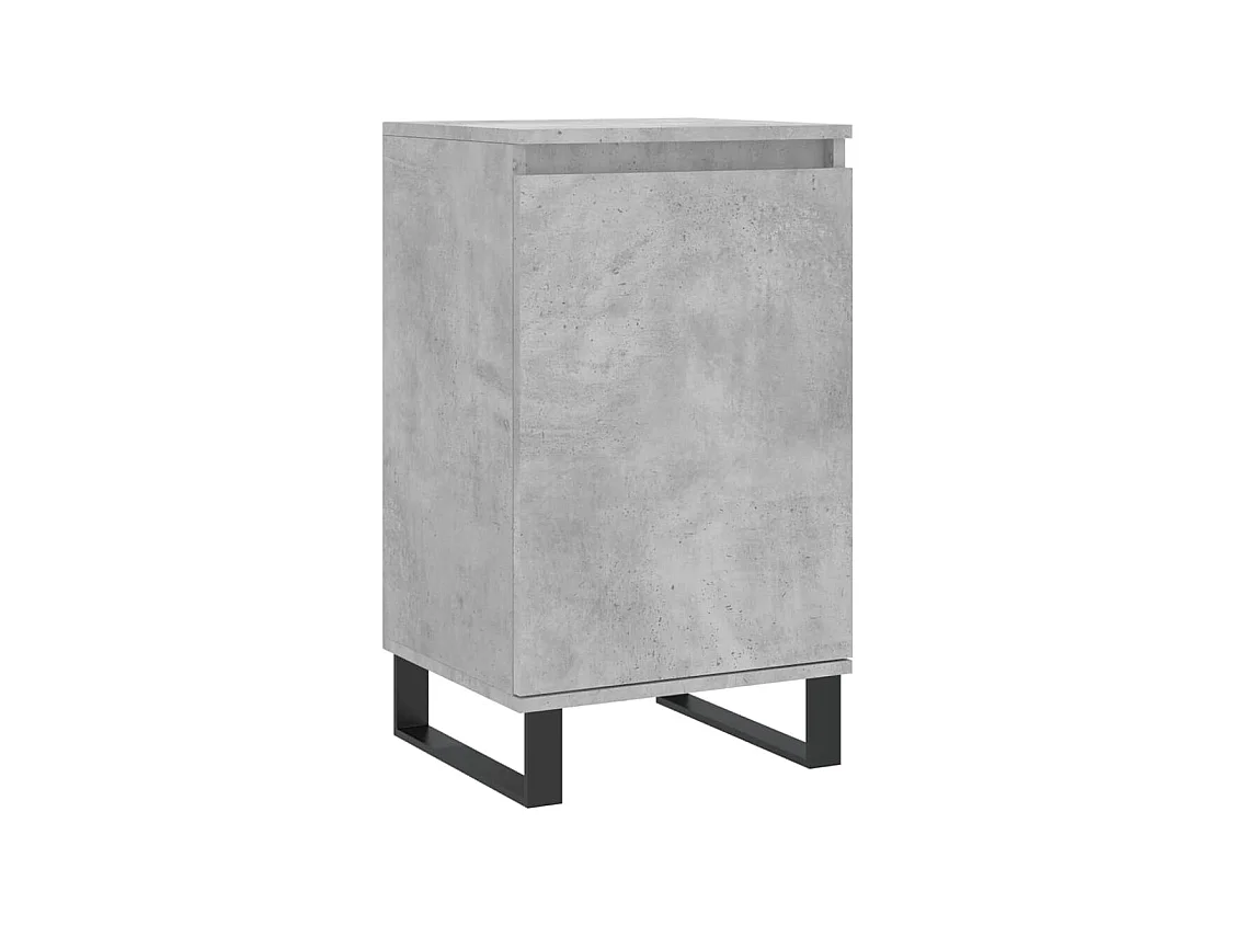Buffets 2 pièces gris béton 40x35x70 cm bois d'ingénierie