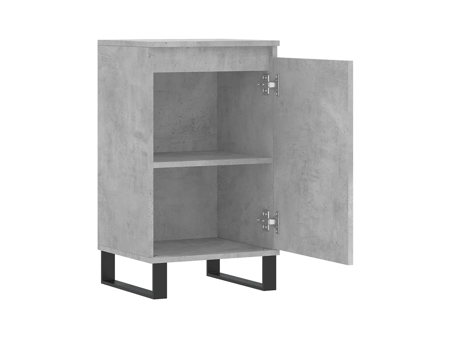 Buffets 2 pièces gris béton 40x35x70 cm bois d'ingénierie
