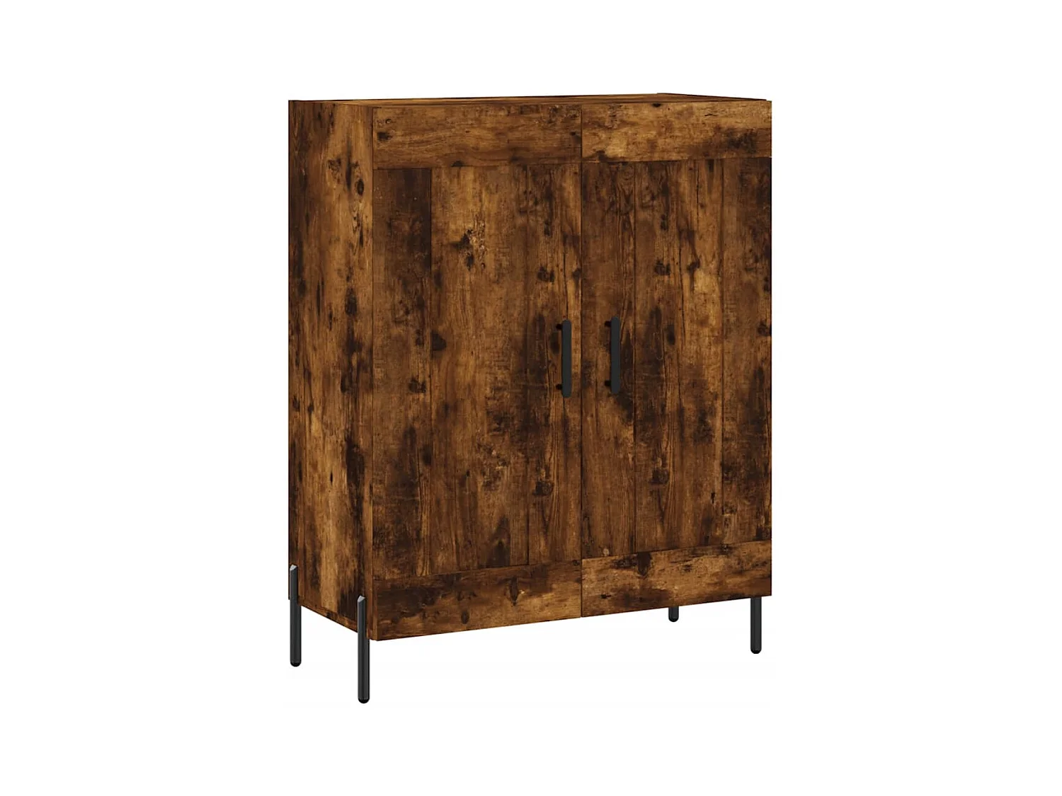 Buffet chêne fumé 69,5x34x90 cm bois d'ingénierie