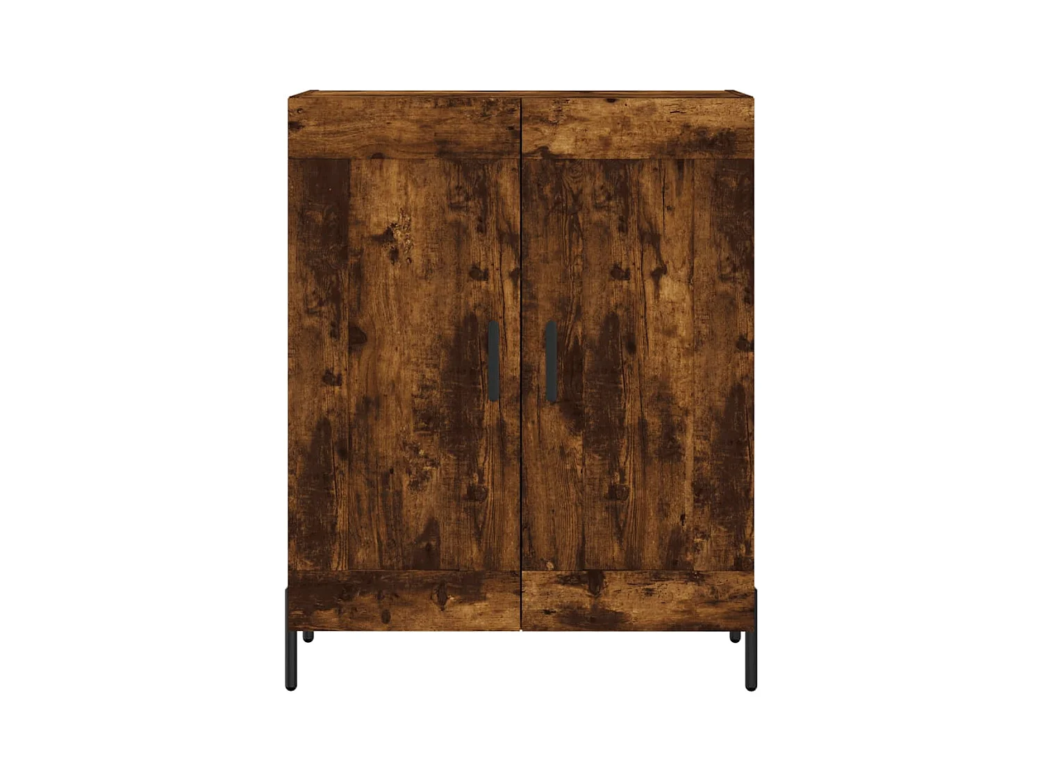 Buffet chêne fumé 69,5x34x90 cm bois d'ingénierie