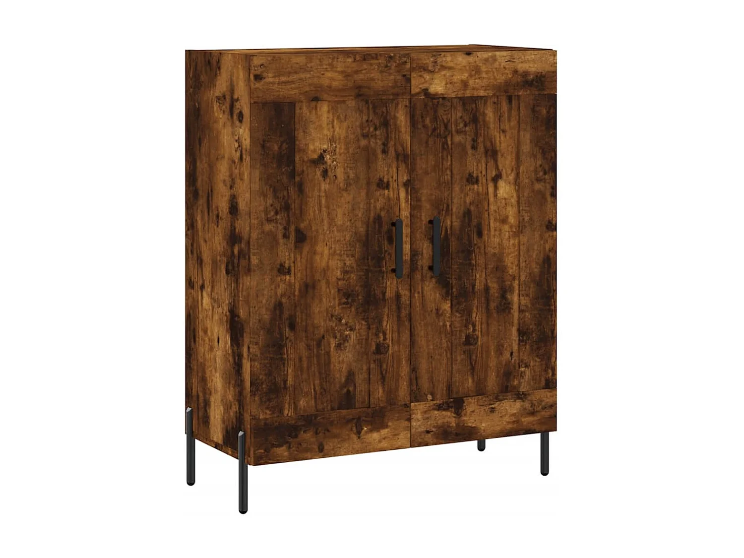 Buffet chêne fumé 69,5x34x90 cm bois d'ingénierie