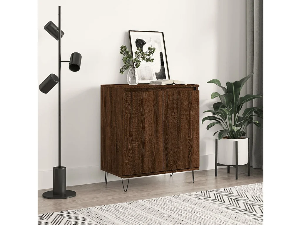 Buffet Chêne marron 60x35x70 cm Bois d'ingénierie