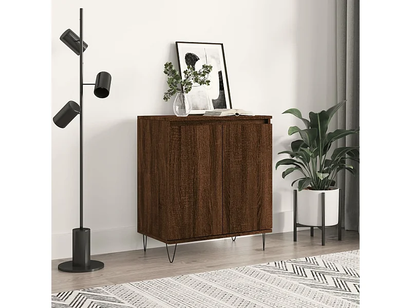Buffet Chêne marron 60x35x70 cm Bois d'ingénierie