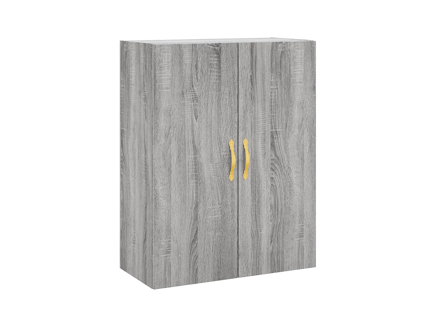 Hoge kast 69,5x34x180 cm bewerkt hout grijs sonoma eikenkleurig