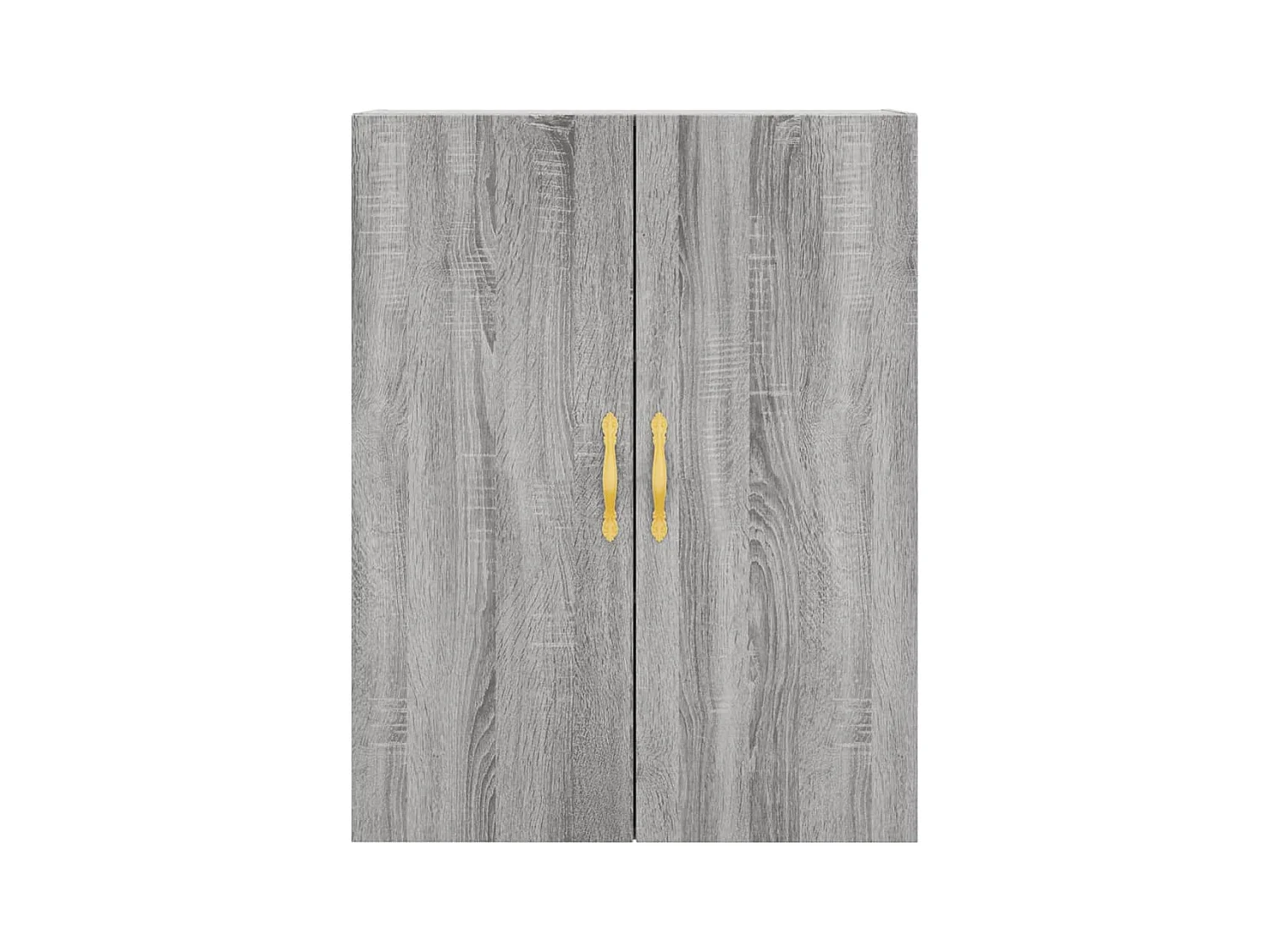 Hoge kast 69,5x34x180 cm bewerkt hout grijs sonoma eikenkleurig