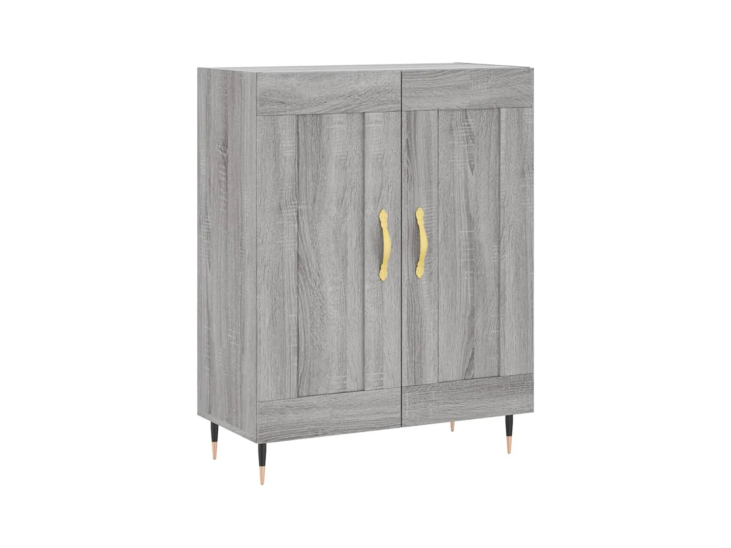 Hoge kast 69,5x34x180 cm bewerkt hout grijs sonoma eikenkleurig