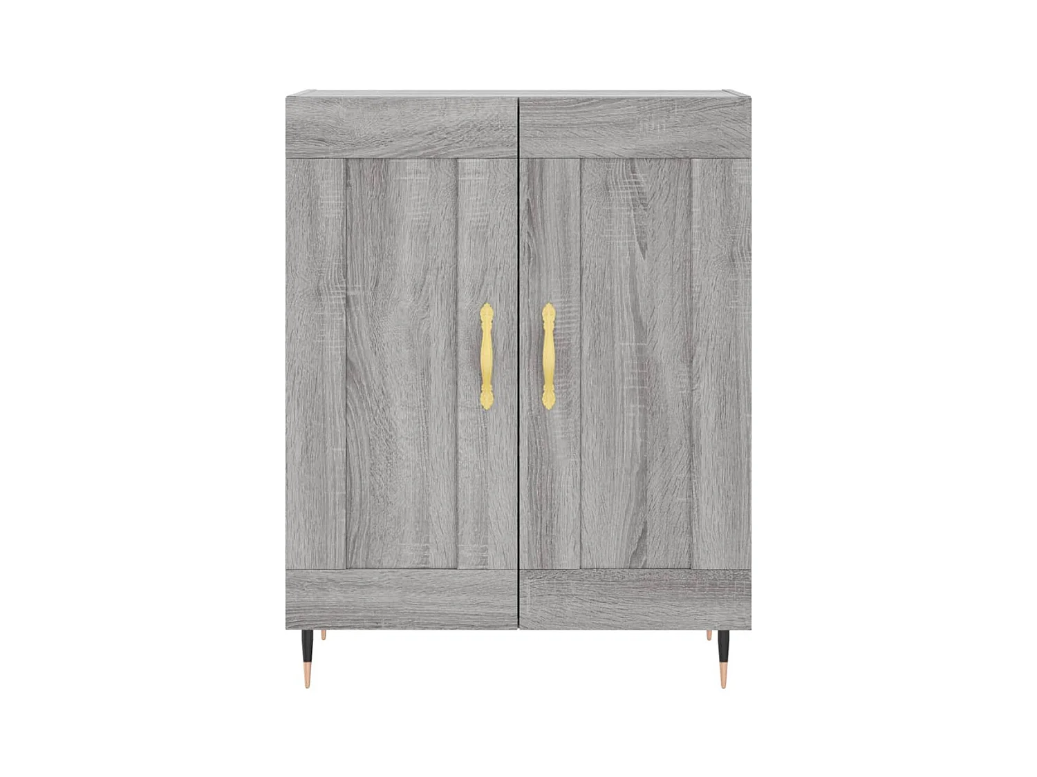 Hoge kast 69,5x34x180 cm bewerkt hout grijs sonoma eikenkleurig