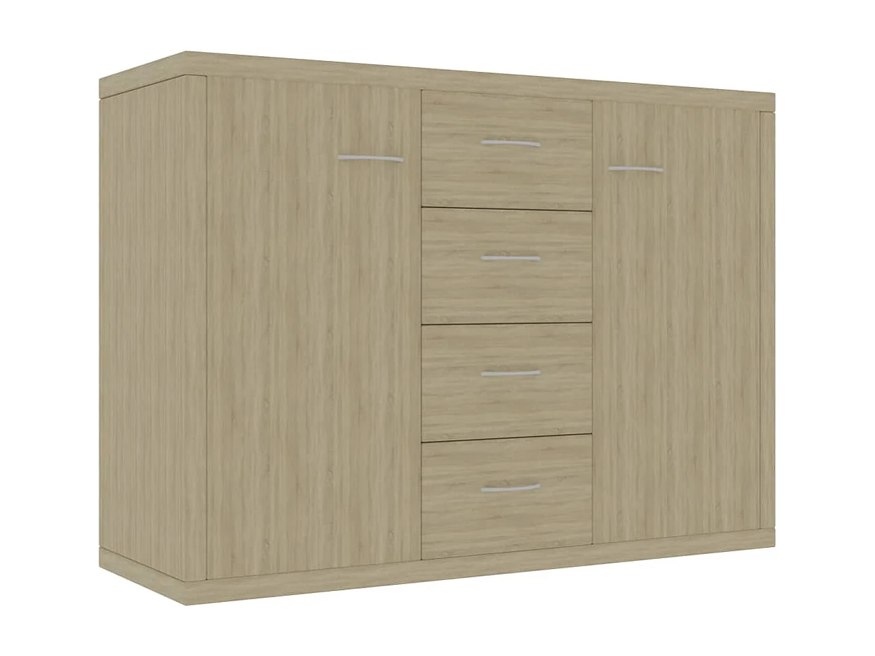 Dressoir 88x30x65 cm bewerkt hout sonoma eikenkleurig