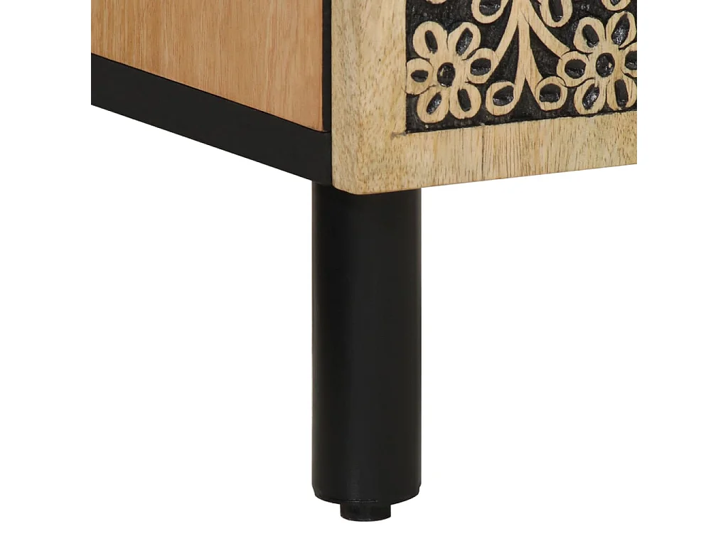 Bijzetkastukken40x33x110 cm massief mangohout