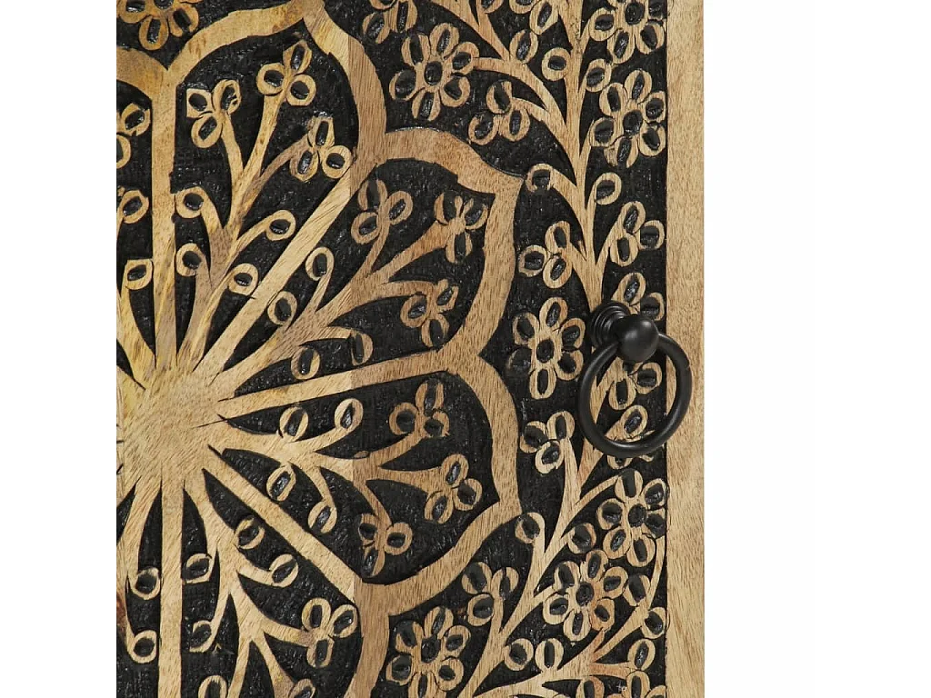 Armoire latérale 40x33x110 cm bois massif de manguier