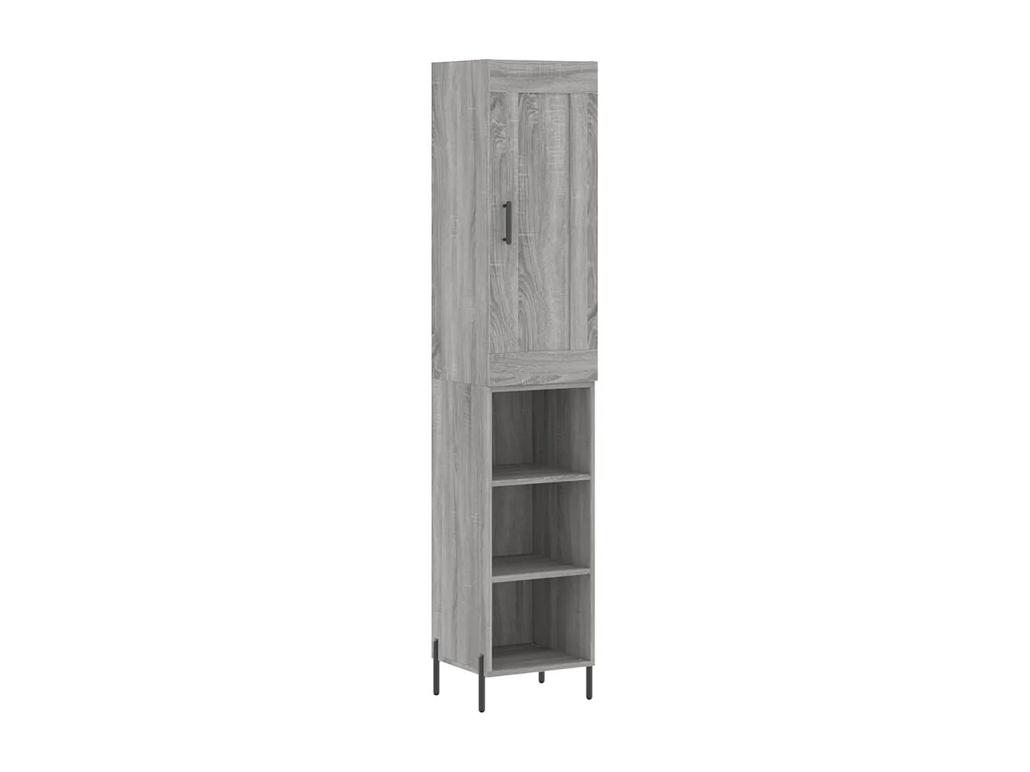 Buffet haut Sonoma gris 34,5x34x180 cm Bois d'ingénierie