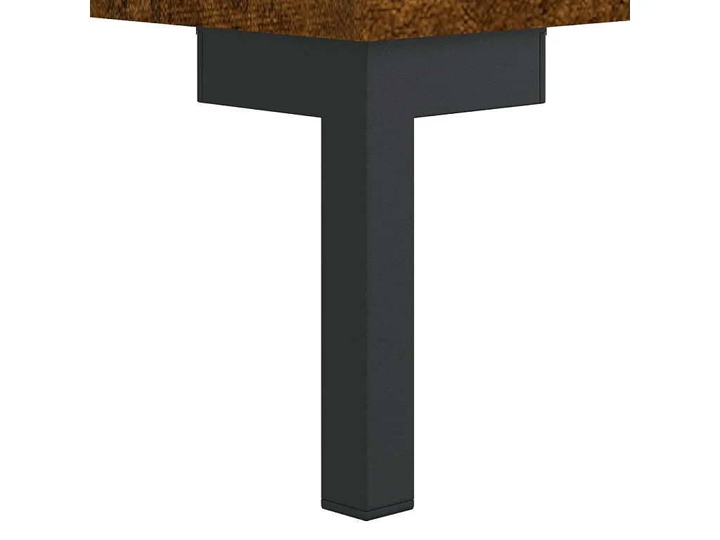 Buffet chêne fumé 69,5x34x90 cm bois d'ingénierie