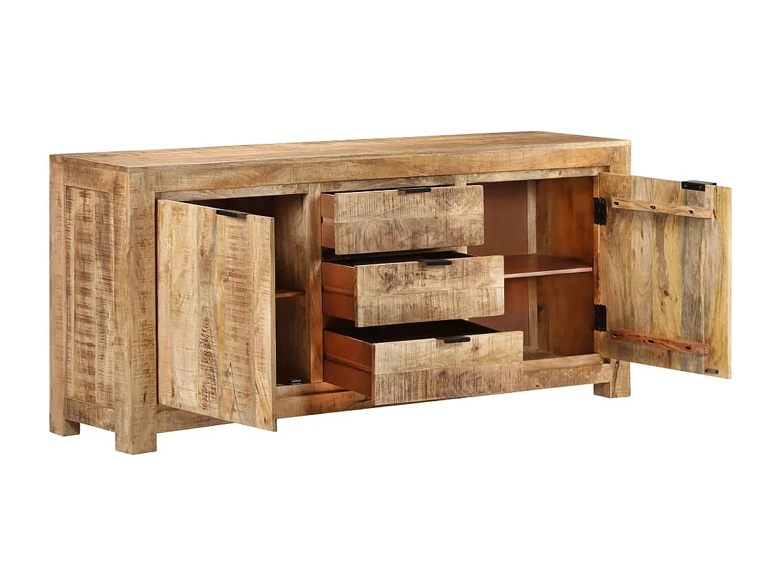 Buffet 175x40x75 cm Bois de manguier brut