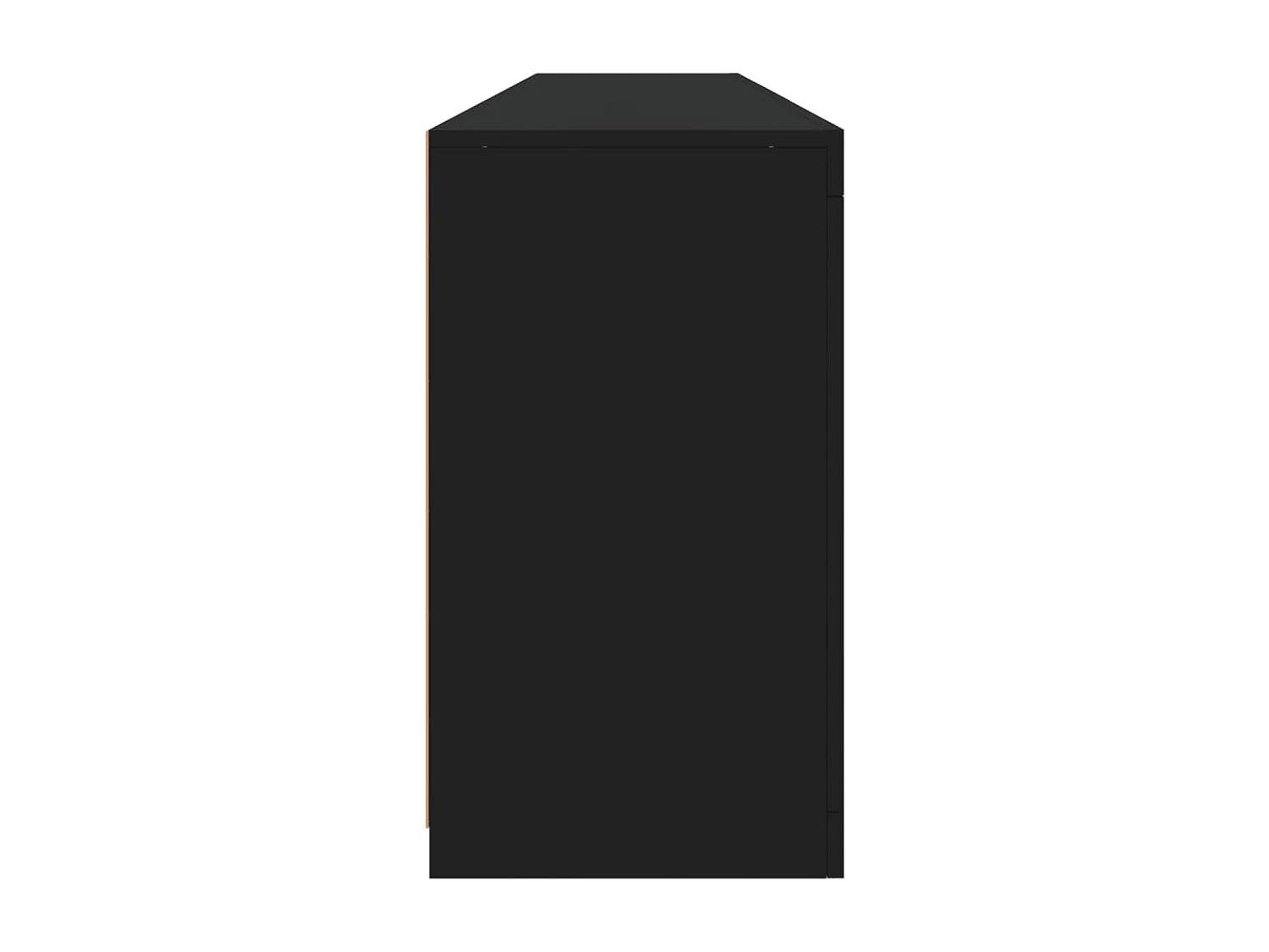 Buffet avec lumières LED noir 181,5x37x67 cm