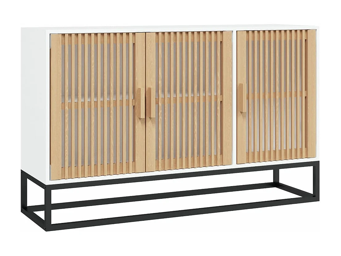 Dressoir 105x30x65 cm bewerkt hout wit