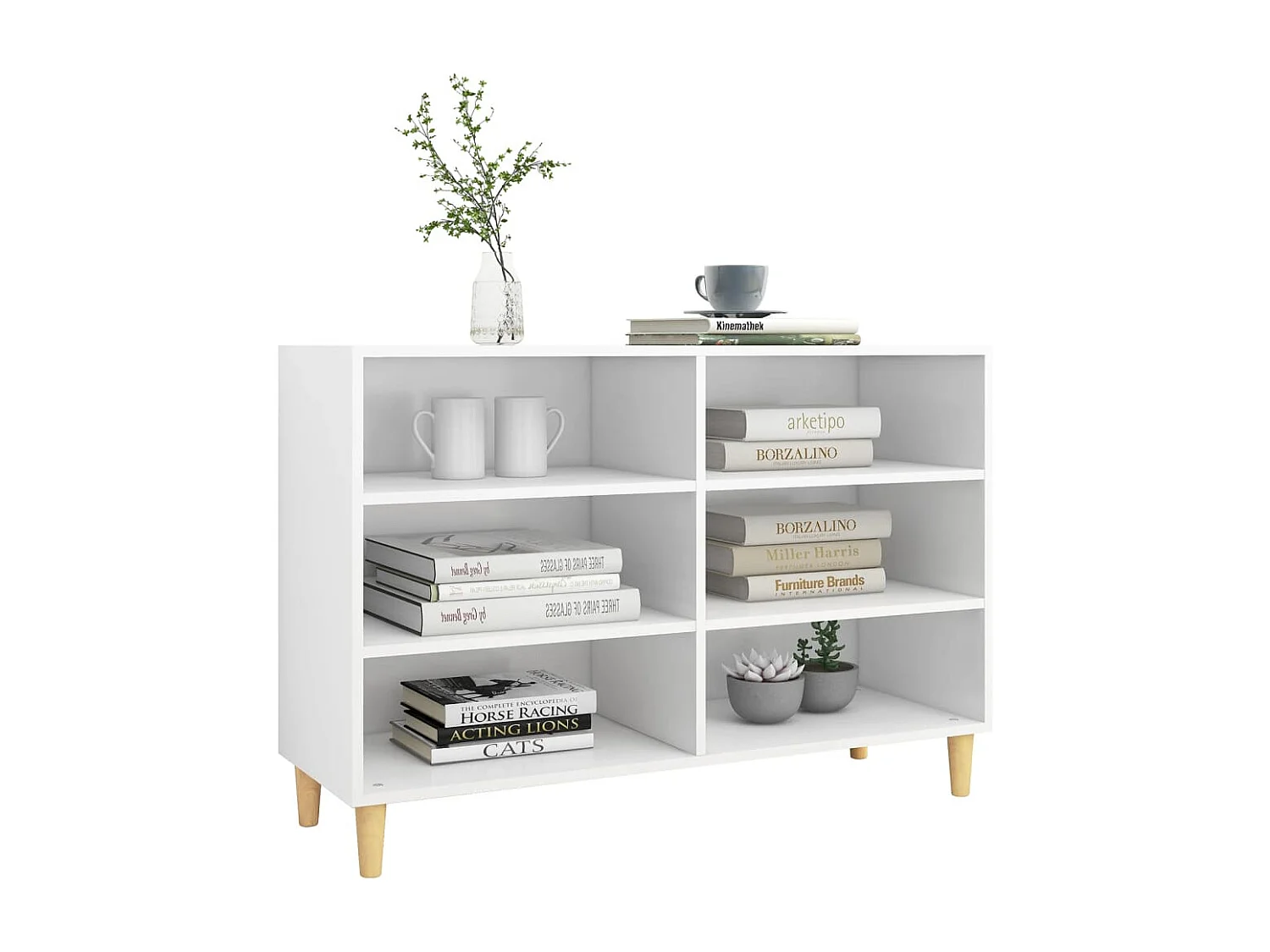 Buffet Blanc 103,5x35x70 cm Aggloméré