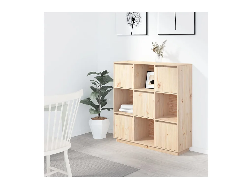 Buffet 110,5x35x117 cm Bois de pin massif