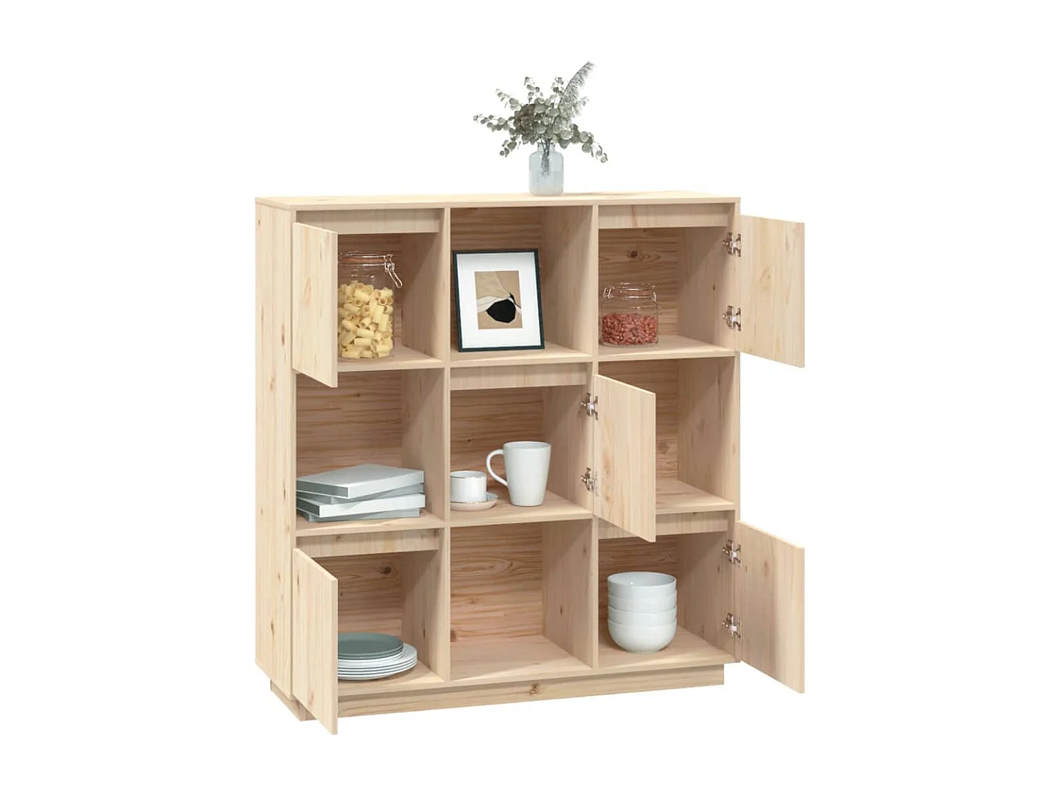 Buffet 110,5x35x117 cm Bois de pin massif