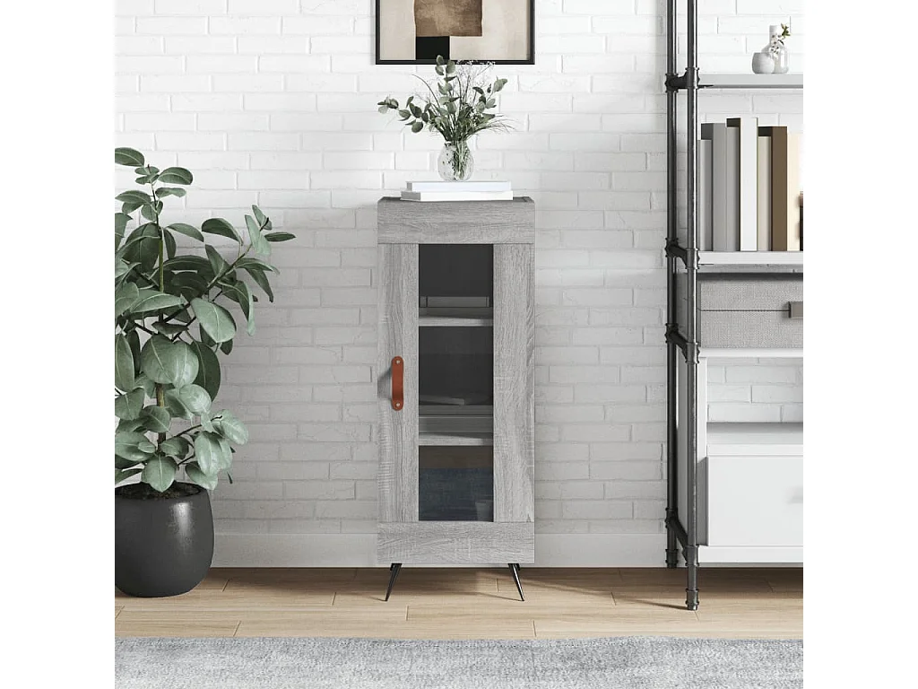 Aparador 34,5x34x90 cm derivados de madeira sonoma cinzento