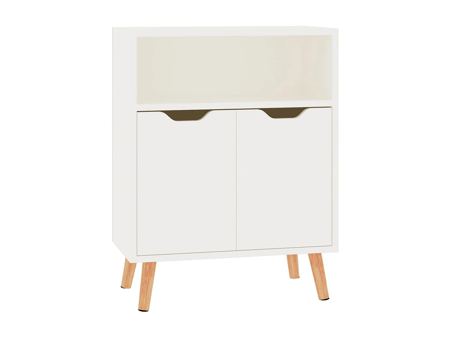 Aparador 60x30x72 cm aglomerado branco brilhante