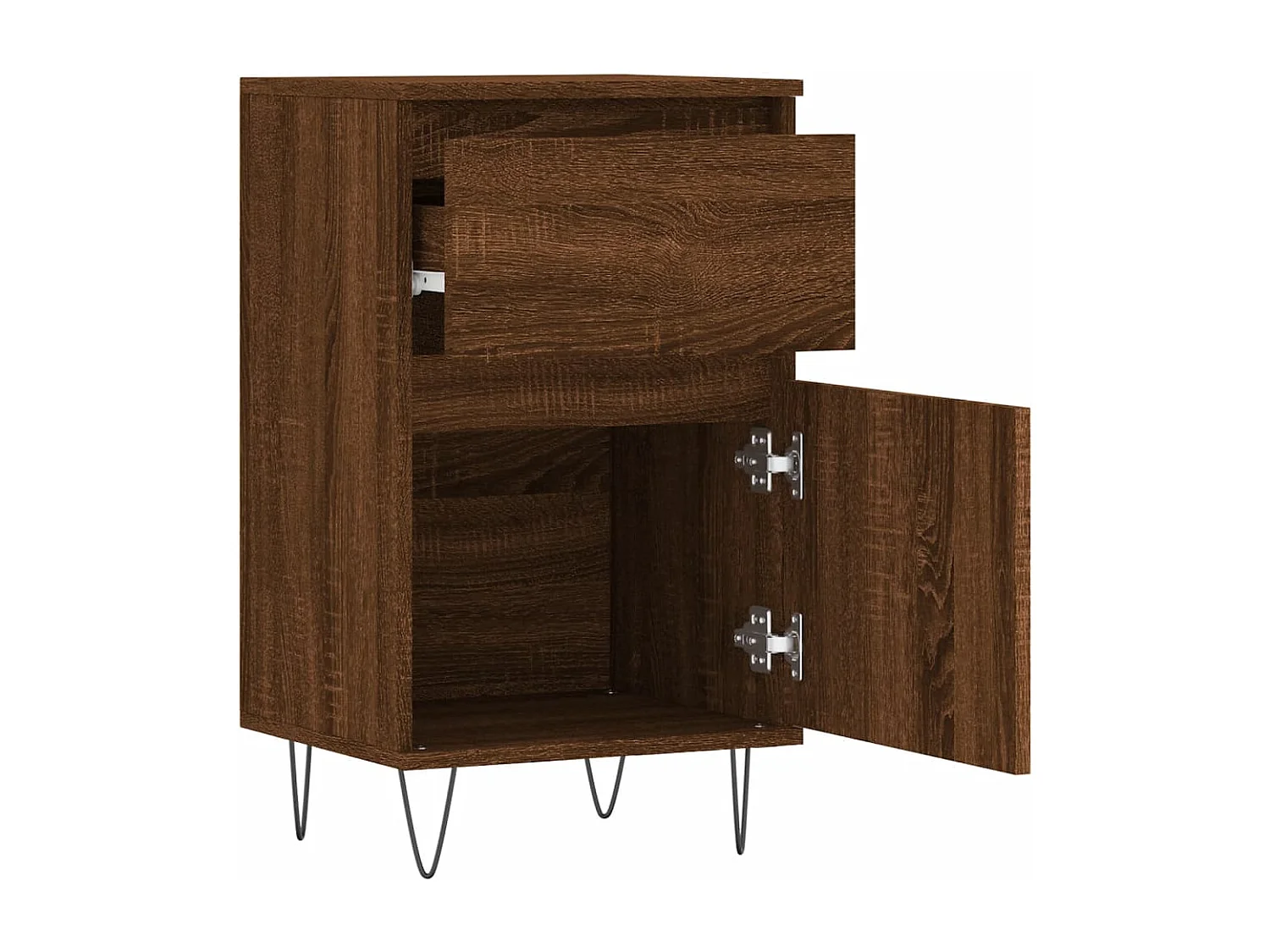 Buffets 2 pièces chêne marron 40x35x70 cm bois d'ingénierie