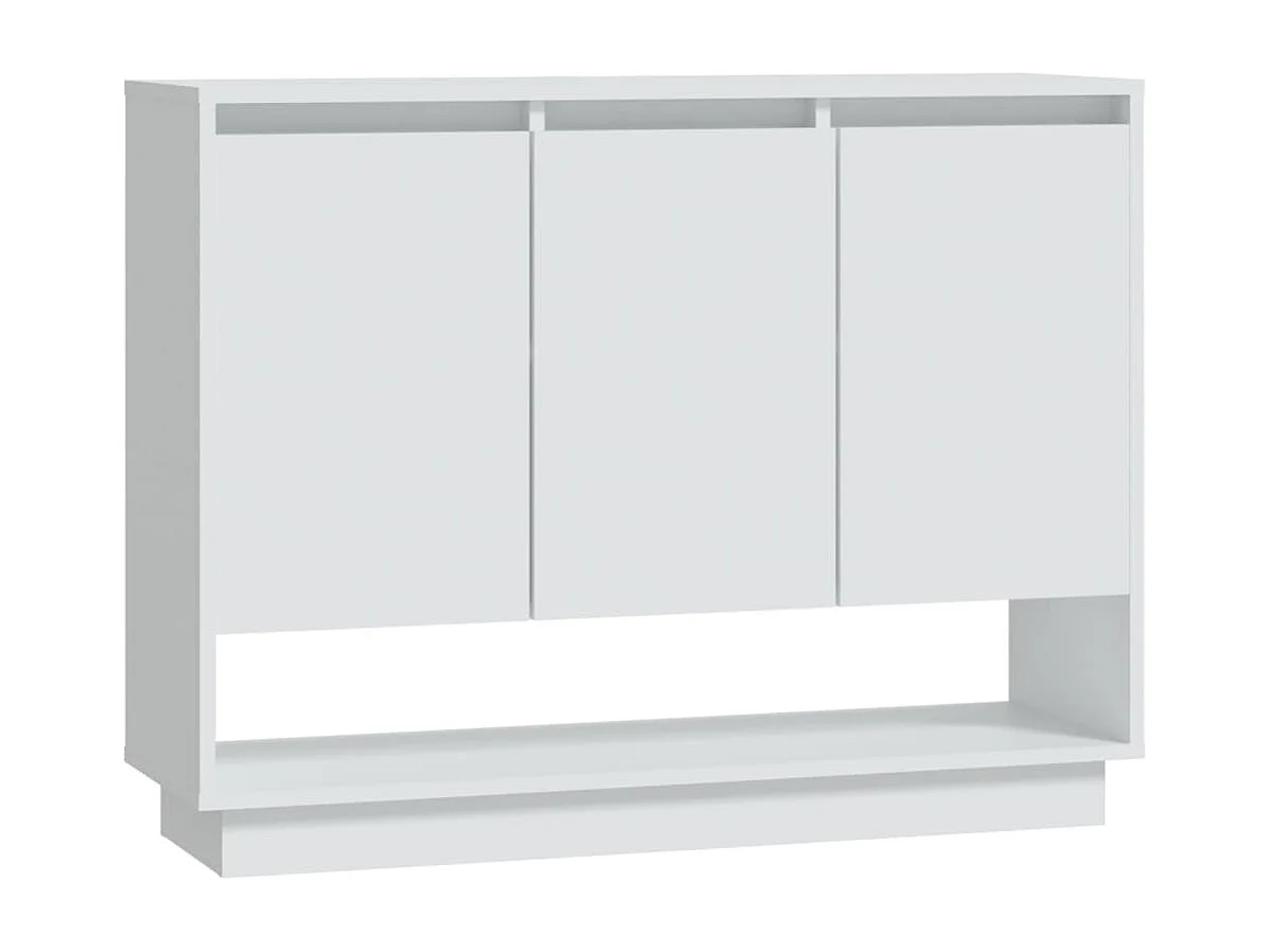 Buffet Blanc 97x31x75 cm Aggloméré