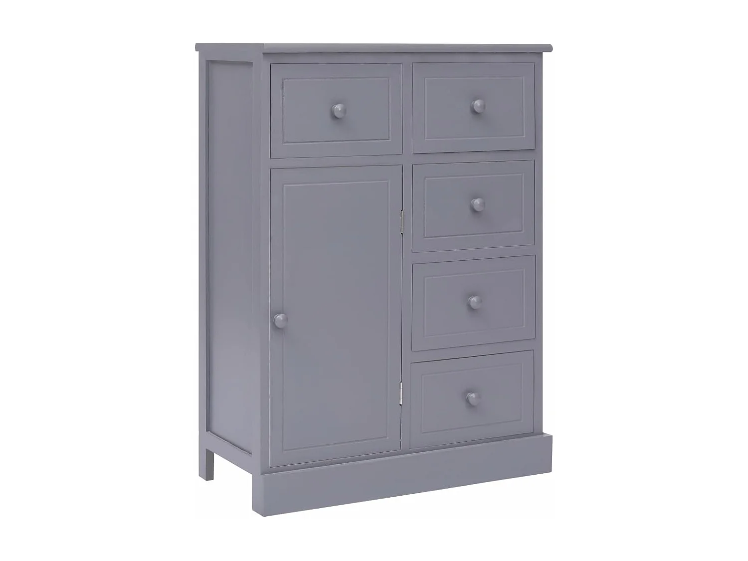 Buffet avec 10 tiroirs Gris 113 x 30 x 79 cm Bois