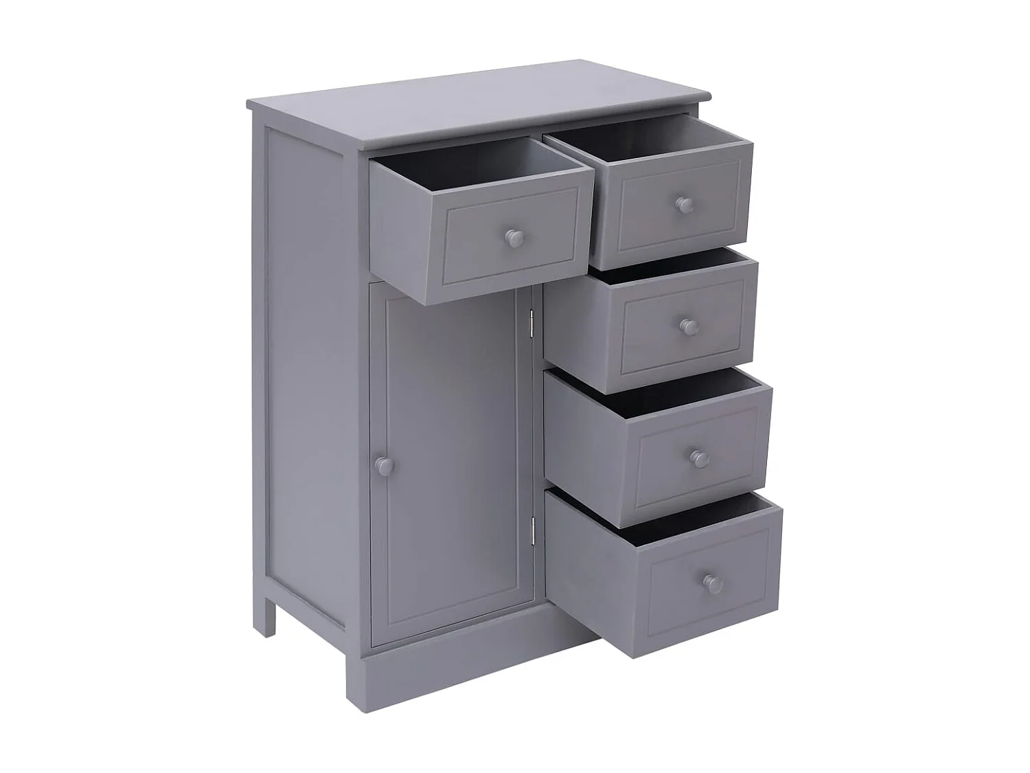 Buffet avec 10 tiroirs Gris 113 x 30 x 79 cm Bois