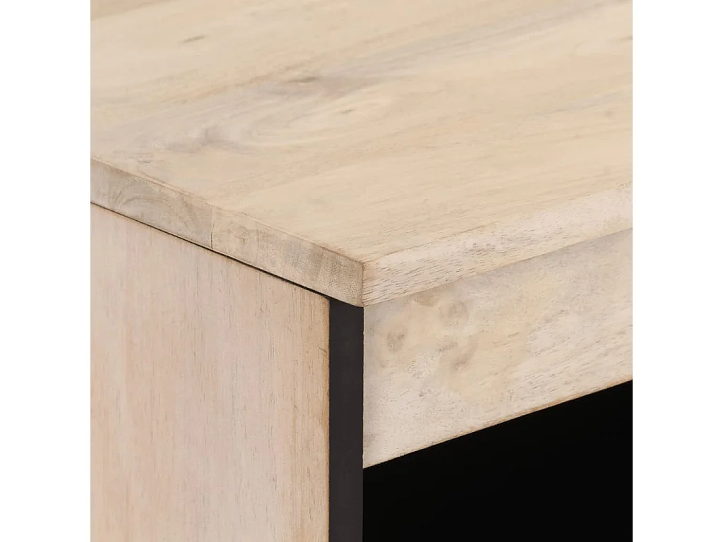 Armoire latérale 60x33x75 cm bois massif de manguier